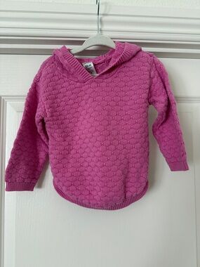 Carter's Pink Textured Hooded Sweater